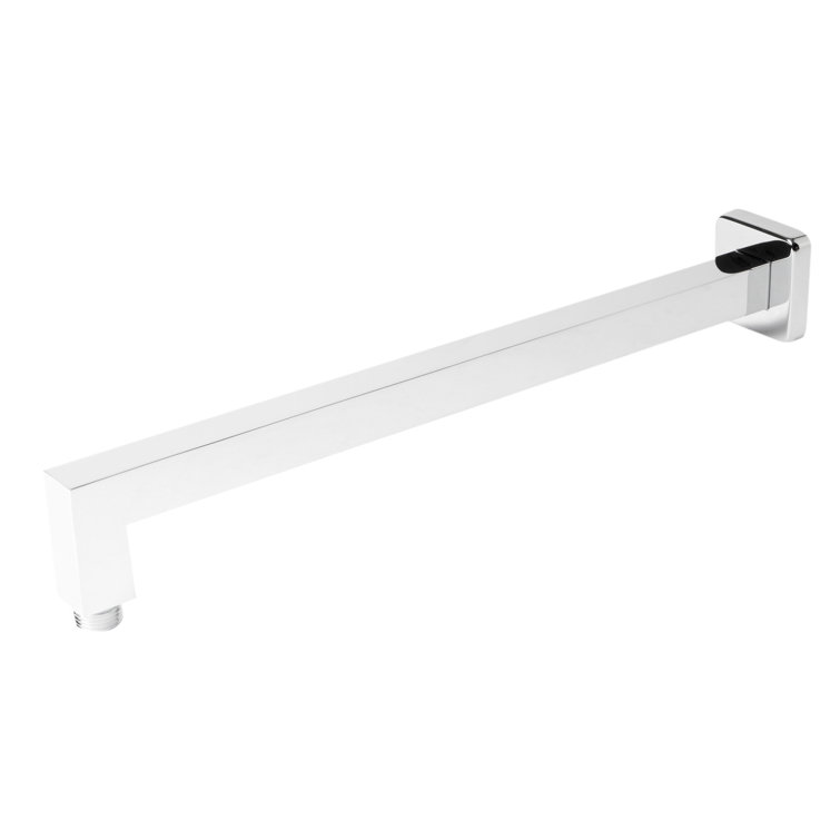 Polished Chrome 16" Square Wall Shower Arm