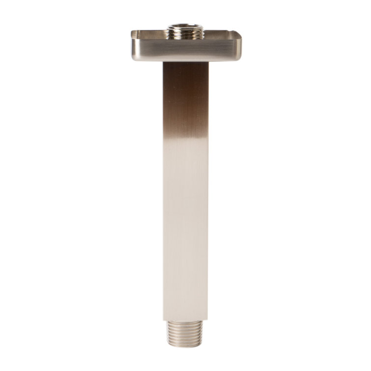 Brushed Nickel 6" Square Ceiling Shower Arm