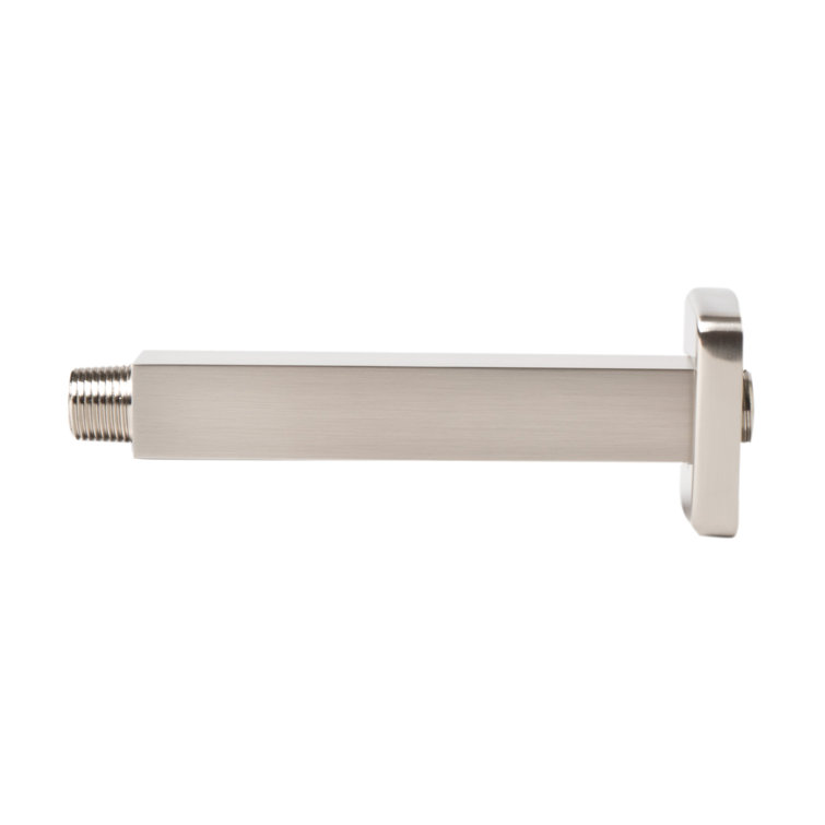 Brushed Nickel 6" Square Ceiling Shower Arm