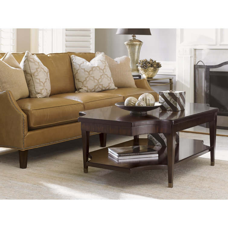 Richmond Transitional Rectangular Brown Mahogany Cocktail Table