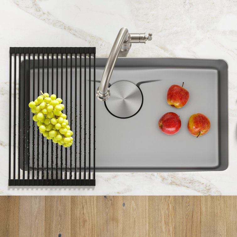 Dex 33-Inch Undermount Single Bowl Stainless Steel Kitchen Sink