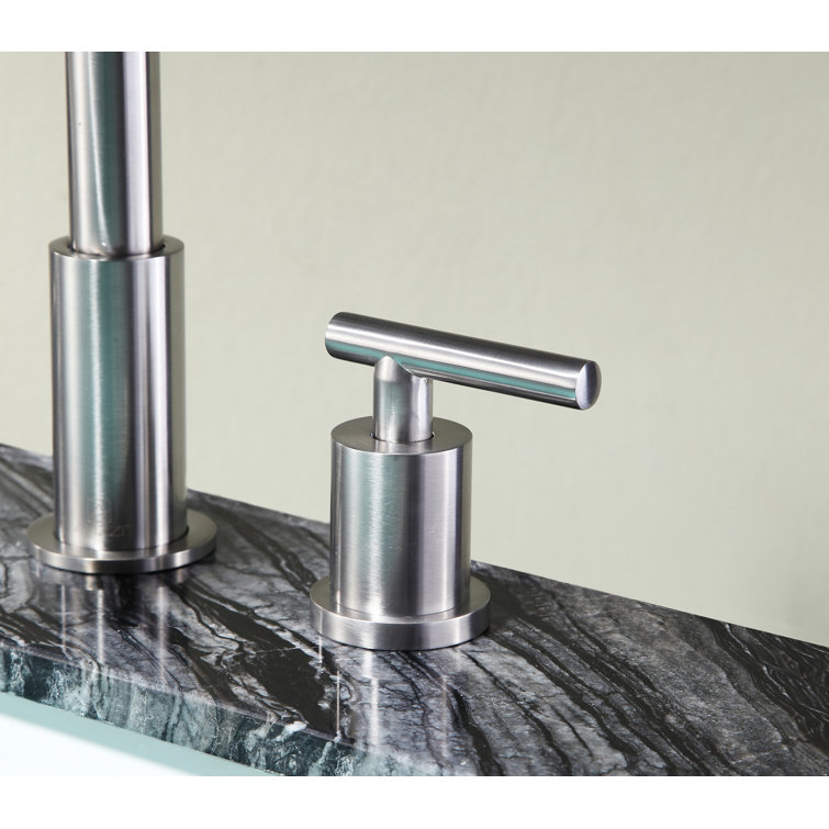 Roman Dual-Handle Brushed Nickel Bathroom Faucet