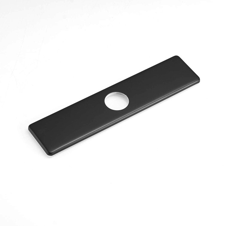 Matte Black Stainless Steel Kitchen Sink Faucet Hole Cover Plate