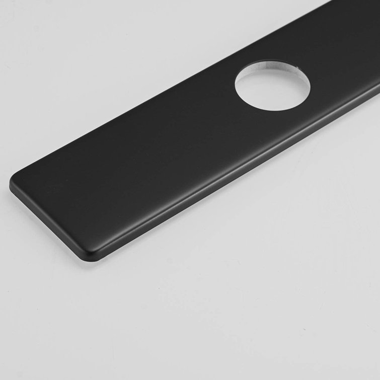 Matte Black Stainless Steel Kitchen Sink Faucet Hole Cover Plate