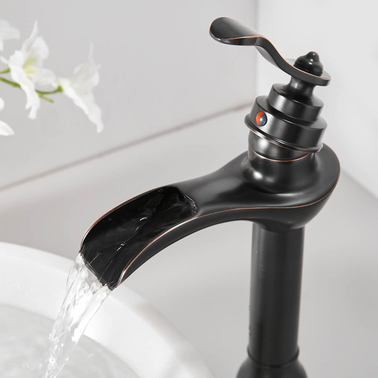 Oil Rubbed Bronze Single-Handle Vessel Sink Faucet