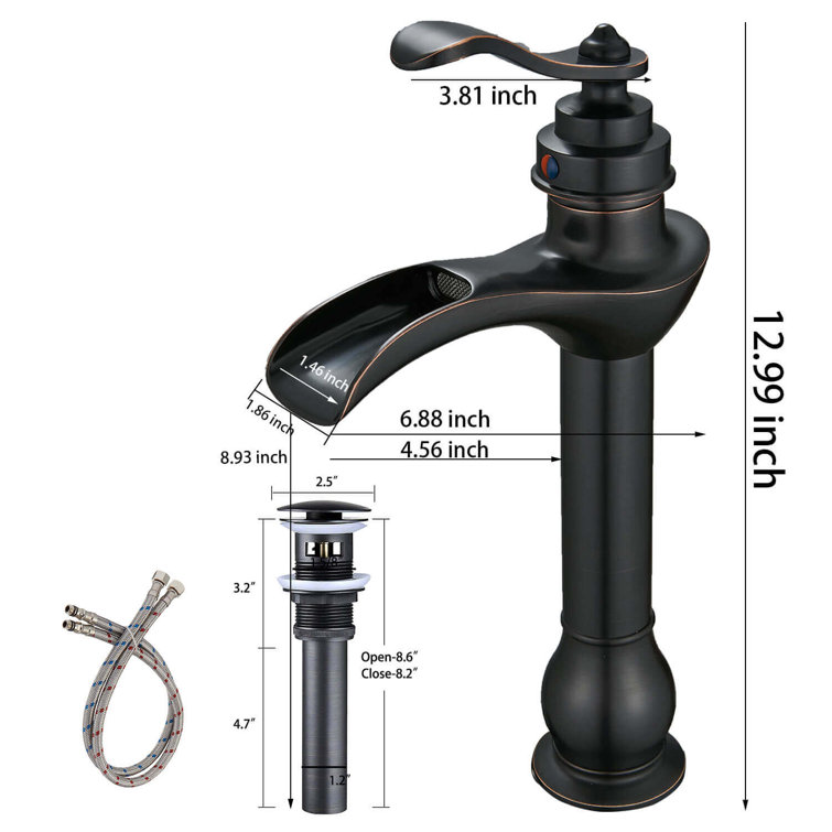 Oil Rubbed Bronze Single-Handle Vessel Sink Faucet