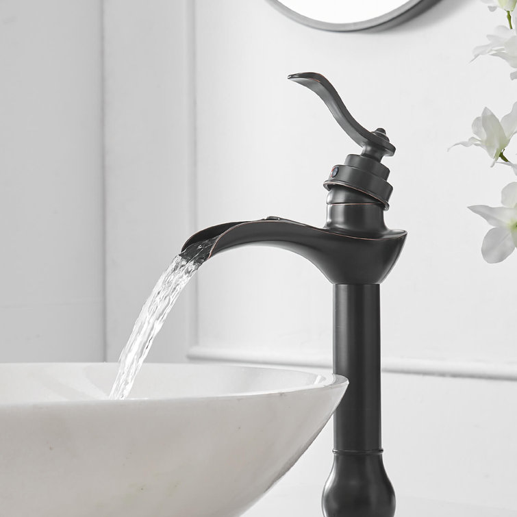 Oil Rubbed Bronze Single-Handle Vessel Sink Faucet