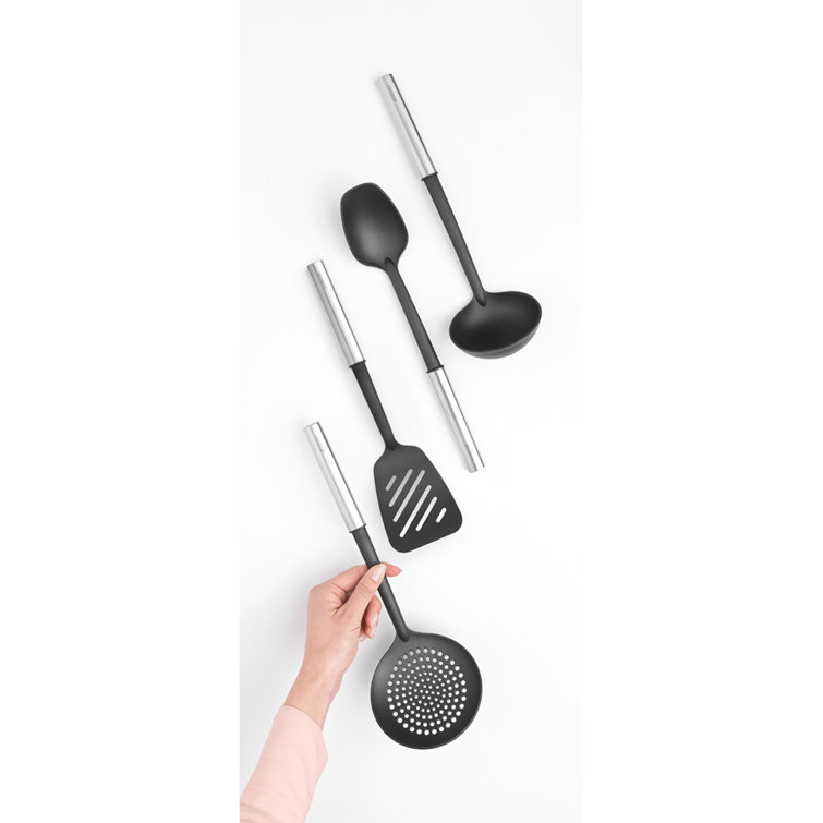 Profile 4-Piece Stainless Steel and Nylon Non-Stick Kitchen Utensils Set