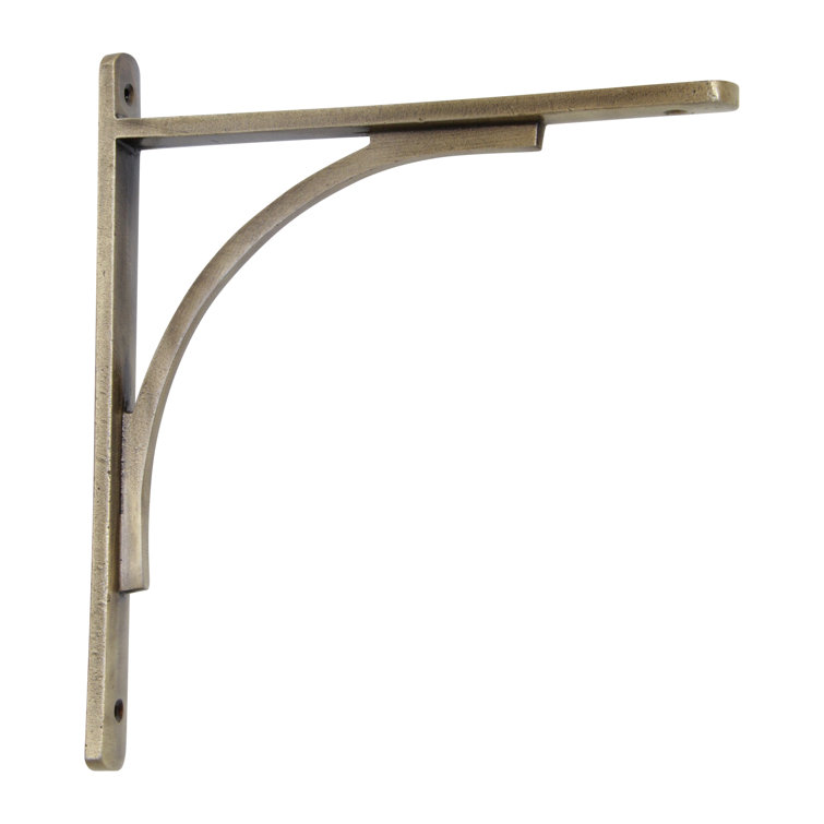 Antique Brass Arched Iron Shelf Bracket