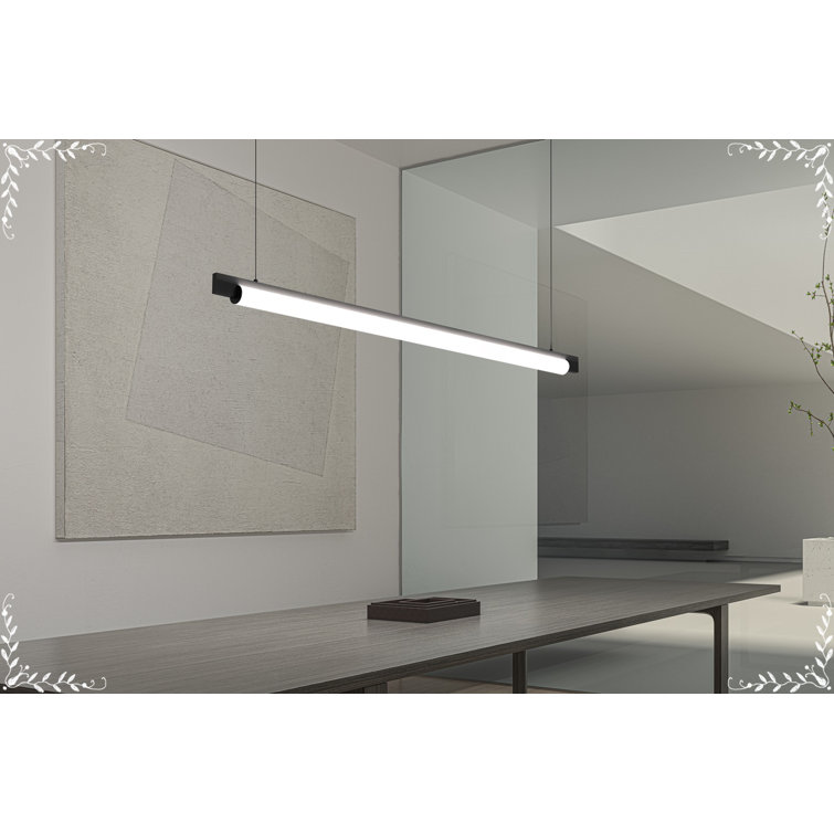 Keel Modern Indoor/Outdoor LED Pendant in Satin Black