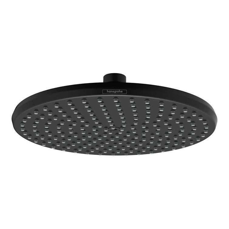 Locarno Art Deco Matte Black 9.5" Rainfall Showerhead