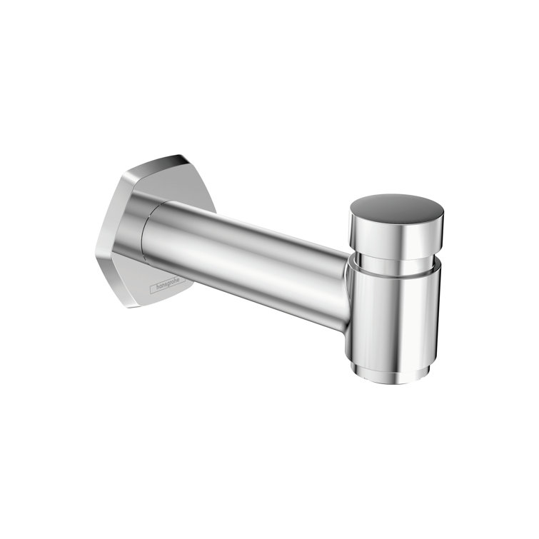Chrome Wall Mounted Tub Spout with Diverter