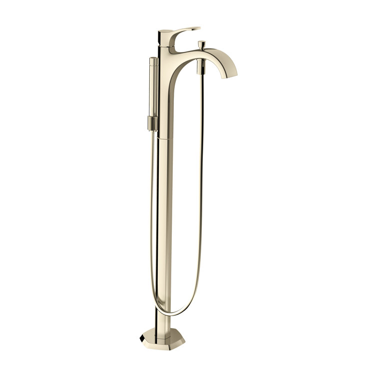 Locarno Elegance Polished Nickel Single Handle Freestanding Tub Filler