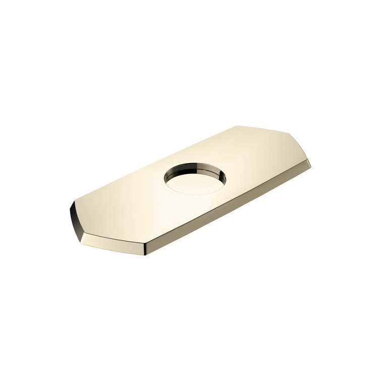 Brushed Gold Optic Single-Hole Faucet Base Plate