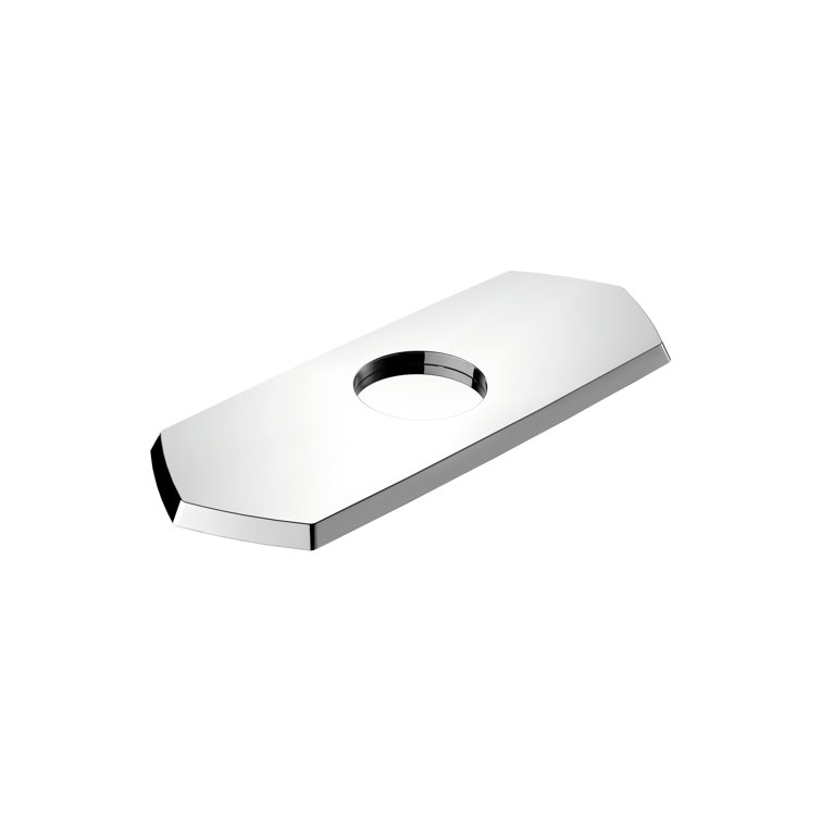 Locarno Brushed Gold Optic Base Plate for Single-Hole Faucets, 7-Inch