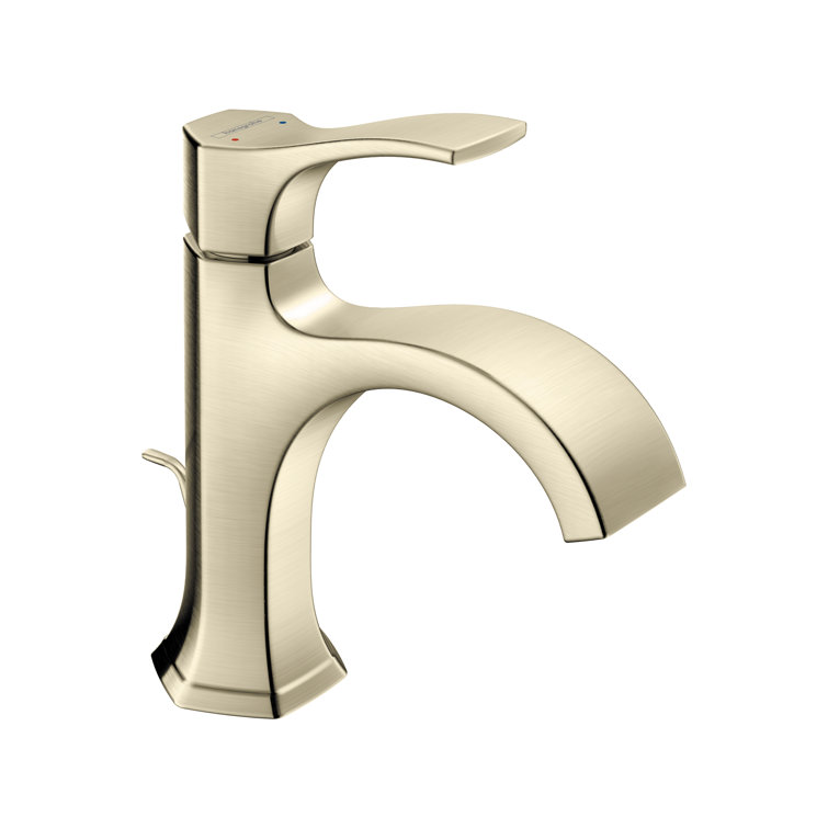 Locarno Brushed Nickel High Arc Single Hole Bathroom Faucet