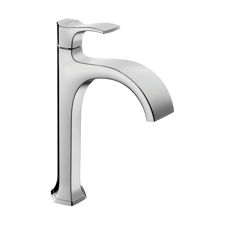 Polished Chrome Single Handle High Arc Bathroom Faucet