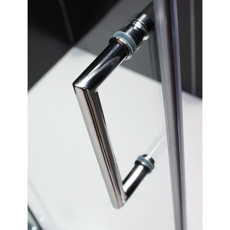Unidoor Plus 36" Frameless Clear Glass Hinged Shower Enclosure