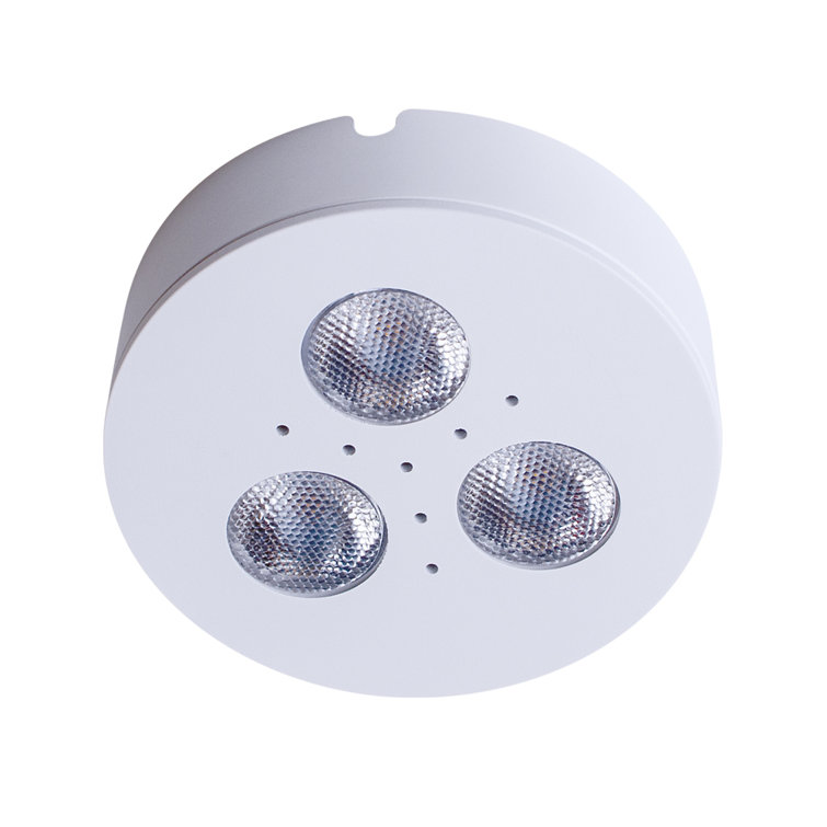Matte White 4000K LED Puck Light for Cabinets