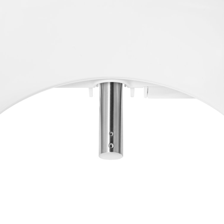 White Elongated Bidet Seat with Warm Air Dryer and Deodorizer