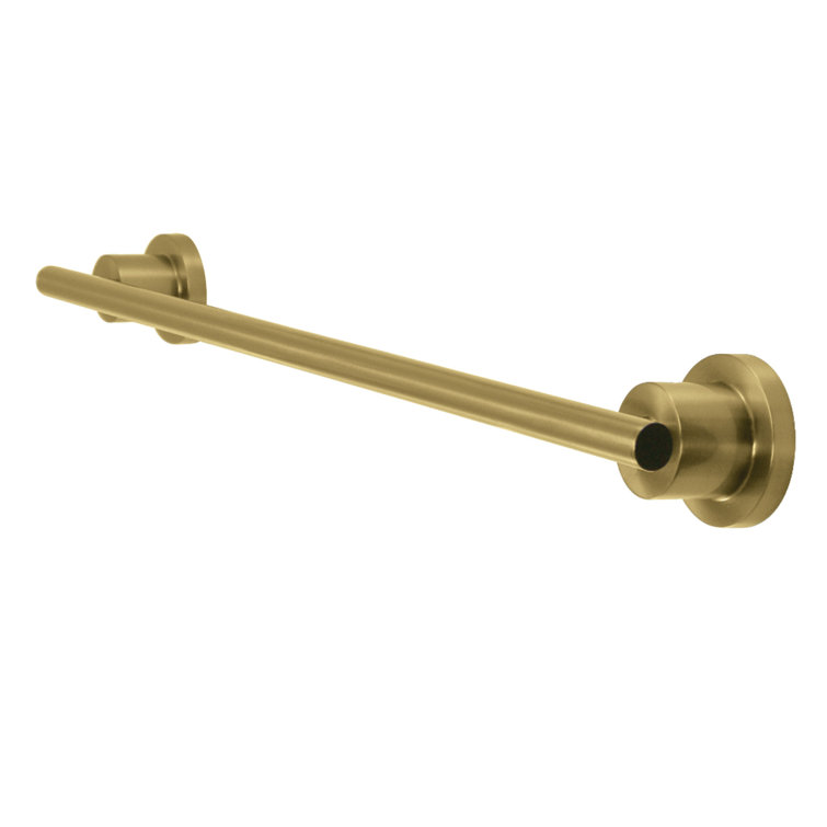 Brushed Brass 24-Inch Wall Mounted Towel Bar