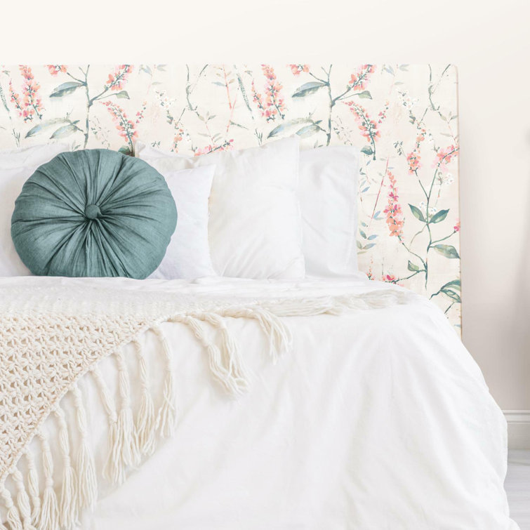 Coral Floral Sprig Self-Adhesive Removable Wallpaper Roll
