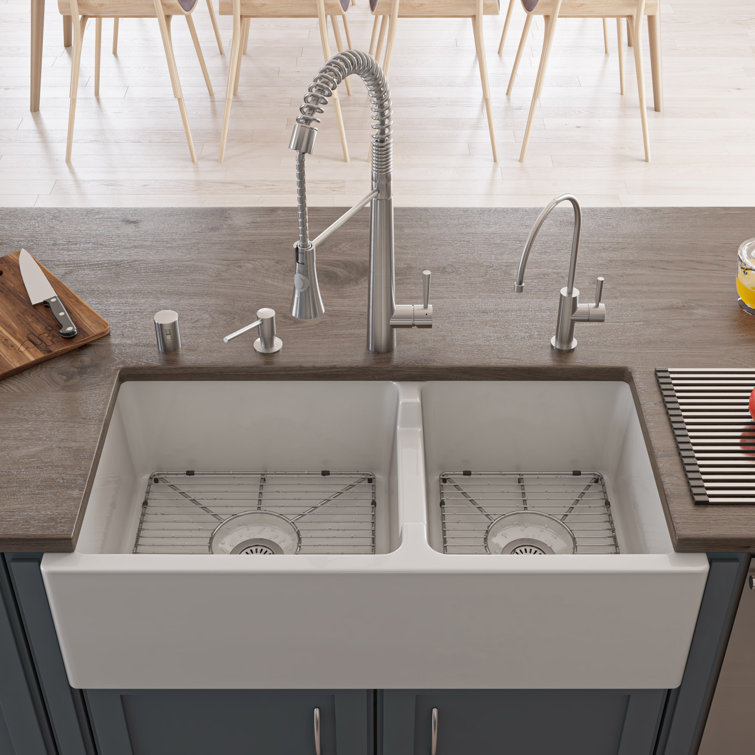 Stainless Steel Commercial Spring Kitchen Faucet with Pull-out Spray