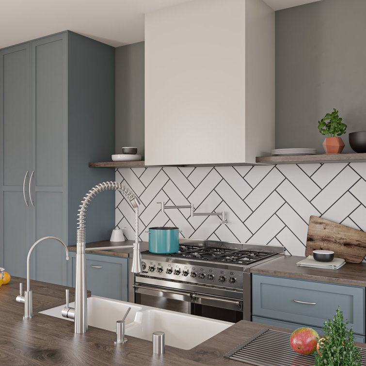 36'' White Fireclay Double Bowl Farmhouse Kitchen Sink