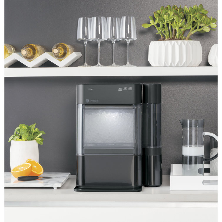Black Stainless Steel Portable Nugget Ice Maker with WiFi