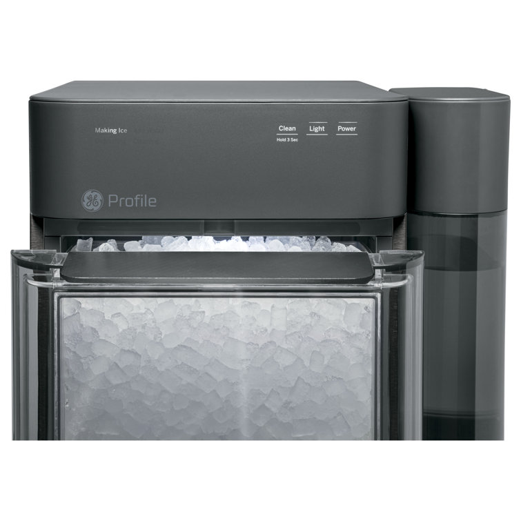 Black Stainless Steel Portable Nugget Ice Maker with WiFi