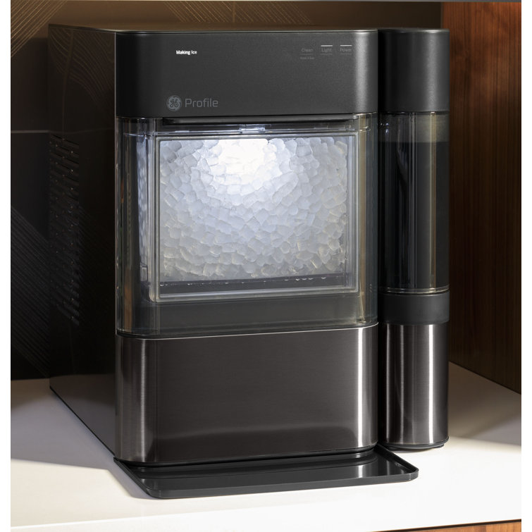 Black Stainless Steel Portable Nugget Ice Maker with WiFi
