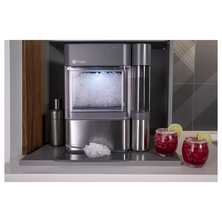 Black Stainless Steel Portable Nugget Ice Maker with WiFi
