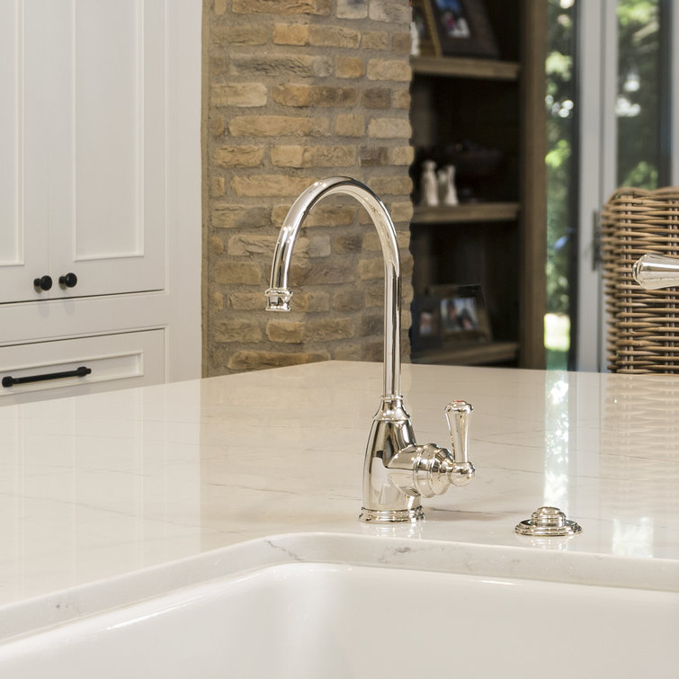 Polished Nickel Brass Single Hole Kitchen Faucet