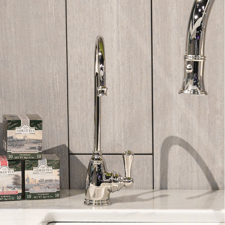Polished Nickel Traditional Brass Kitchen Faucet