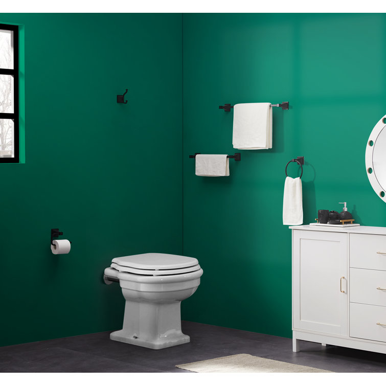 Oil Rubbed Black 5-Piece Metal Bathroom Hardware Set