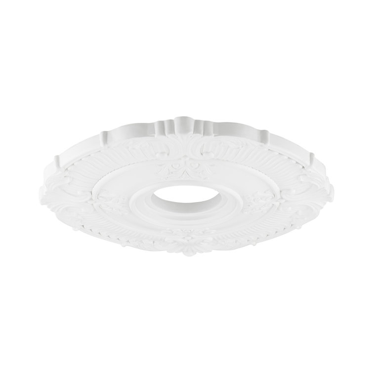 Buckingham White Polyurethane Foam Ornate Ceiling Medallion