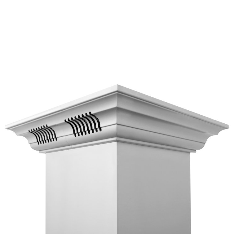 30" Stainless Steel Island Range Hood with Built-in Speakers