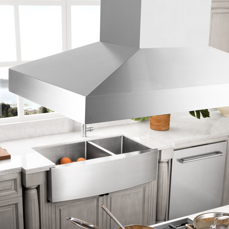 30'' Stainless Steel Convertible Island Range Hood