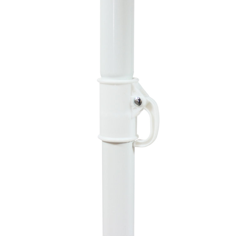 5-Foot Sage Green Polyester Beach Umbrella with Tilt Function