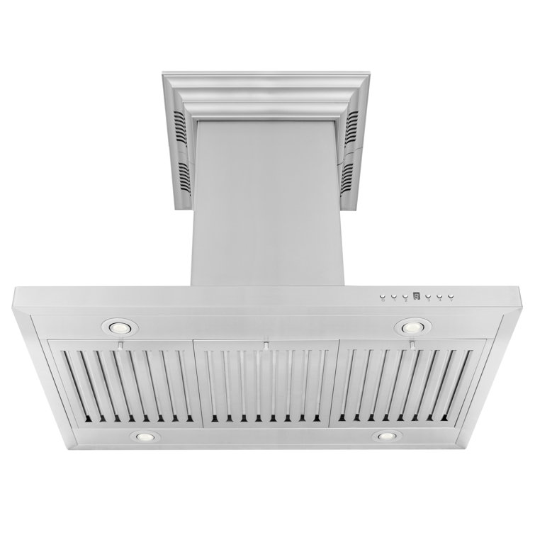 30-inch Stainless Steel Island Mount Range Hood with Bluetooth Speakers
