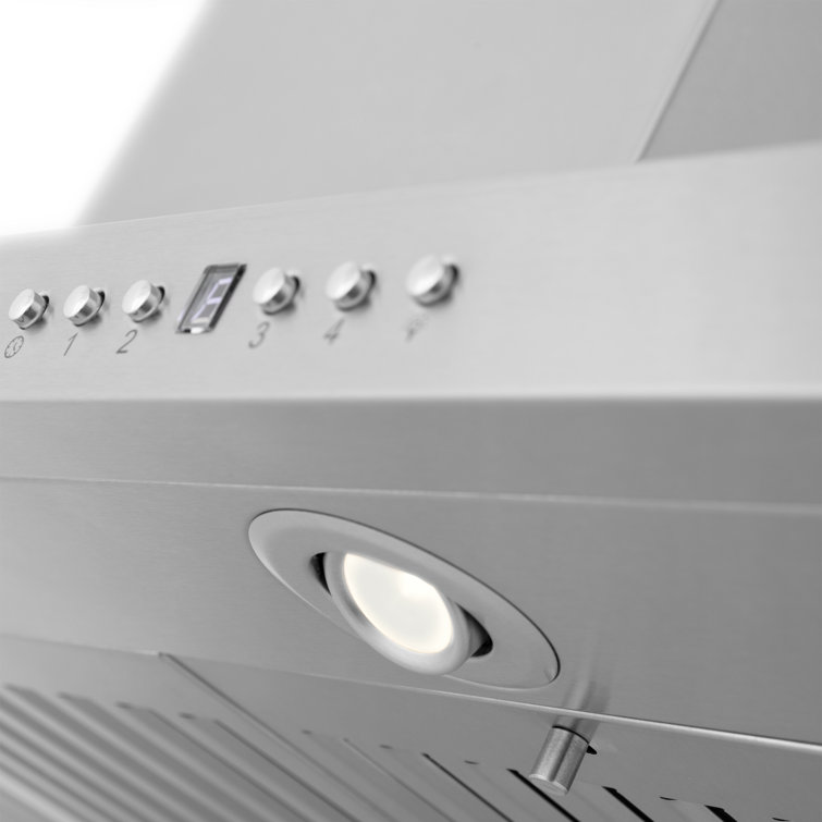 30-inch Stainless Steel Island Mount Range Hood with Bluetooth Speakers
