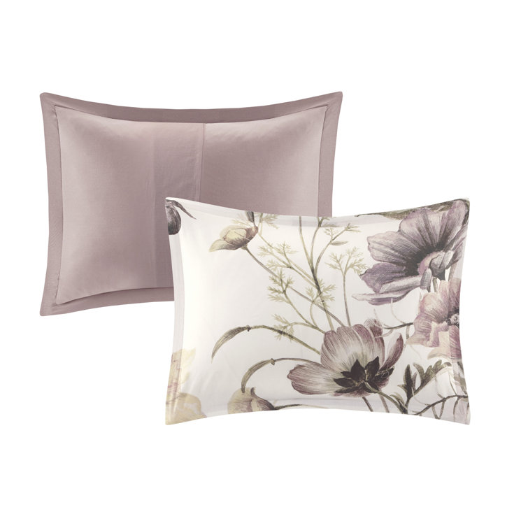 Blush Floral Cotton Full/Queen Duvet Cover Set