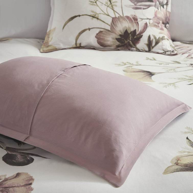 Blush Floral Cotton Full/Queen Duvet Cover Set