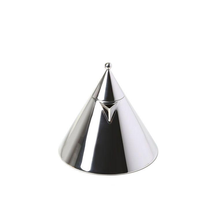 Polished Stainless Steel Conical Whistling Coffee Pot