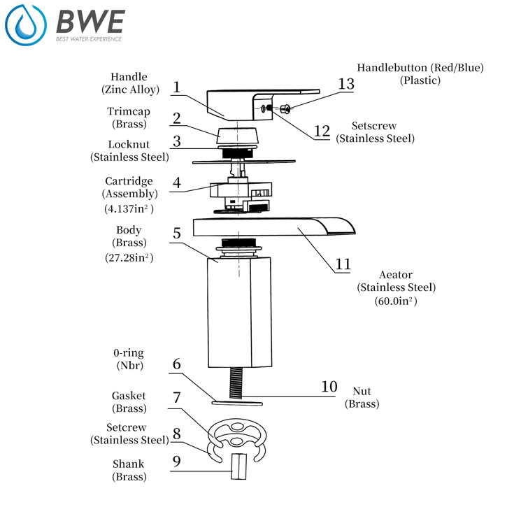 Matte Black Stainless Steel Single-Hole Waterfall Faucet