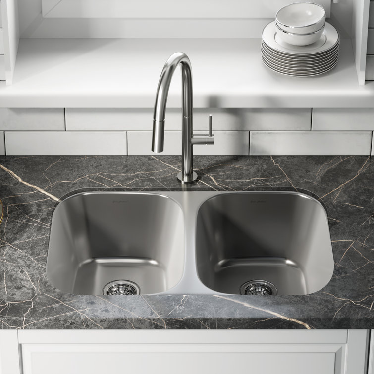 Toulouse 29 x 18 Stainless Steel Dual Basin Undermount Kitchen Sink