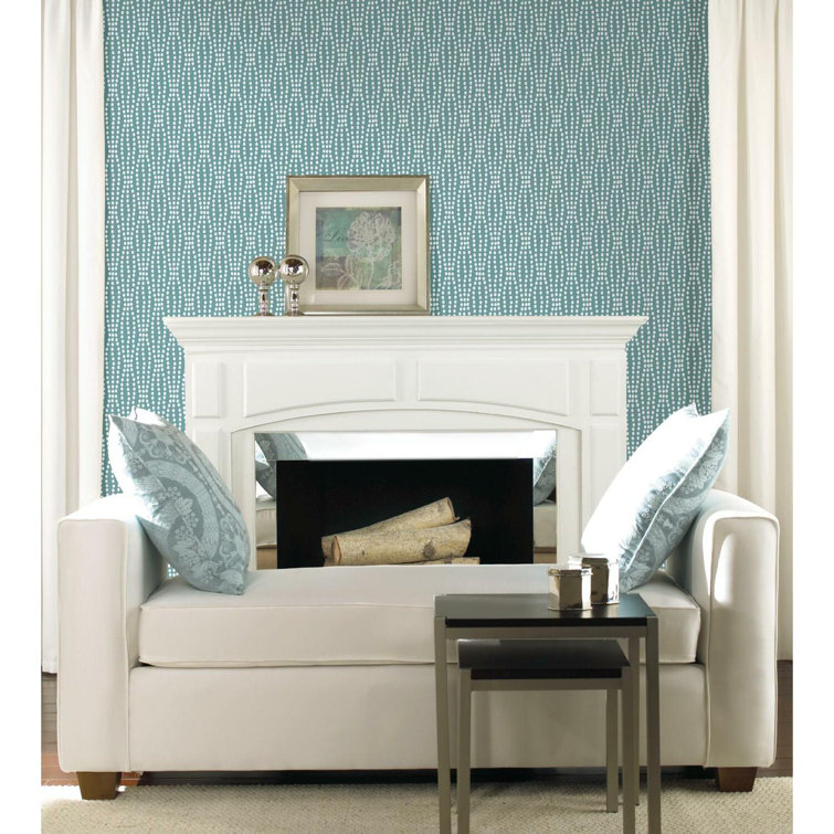Blue and White Self-Adhesive Vinyl Wallpaper Roll