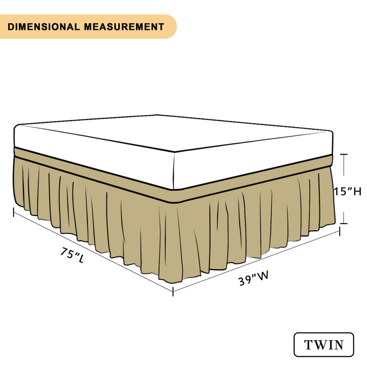 Ruffled Wrap Around Bed Skirt