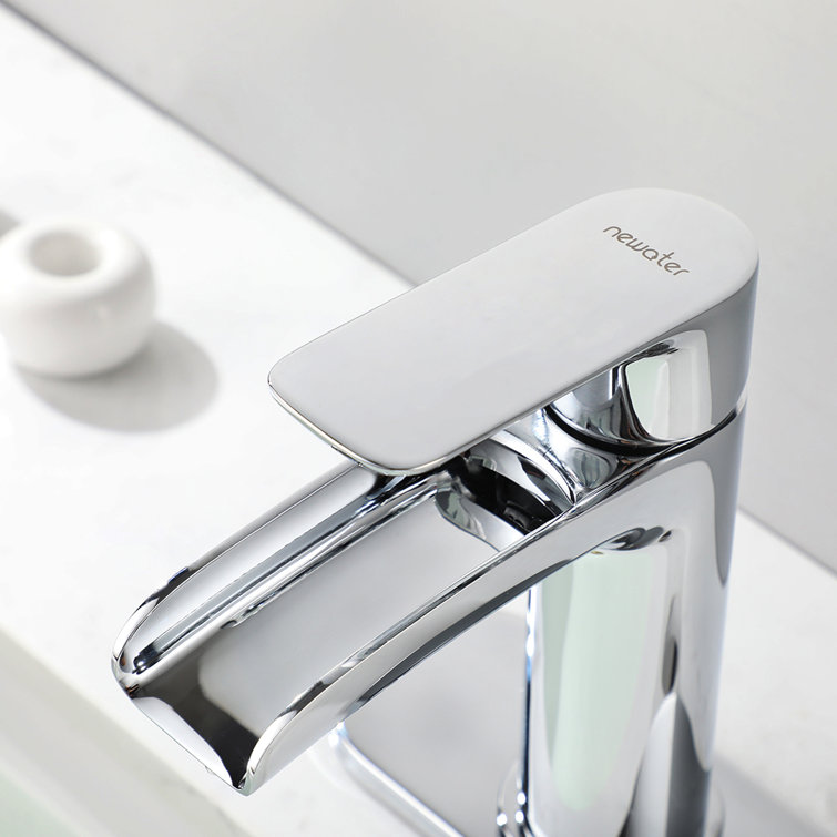 Yahto Polished Chrome Single-Handle Waterfall Bathroom Faucet