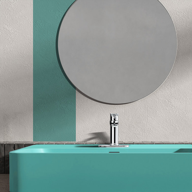 Yahto Polished Chrome Single-Handle Waterfall Bathroom Faucet